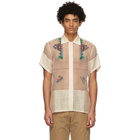 Bode Beige Pagoda Short Sleeve Shirt