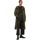 Comme des Garcons Homme Khaki Cotton Coat