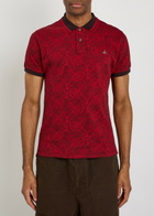 Vivienne Westwood Classic Logo-jacquard Cotton Polo Shirt Red