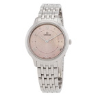 Omega De Ville Quartz Rose Silvery Dial Ladies Watch 434.10.30.60.02.001