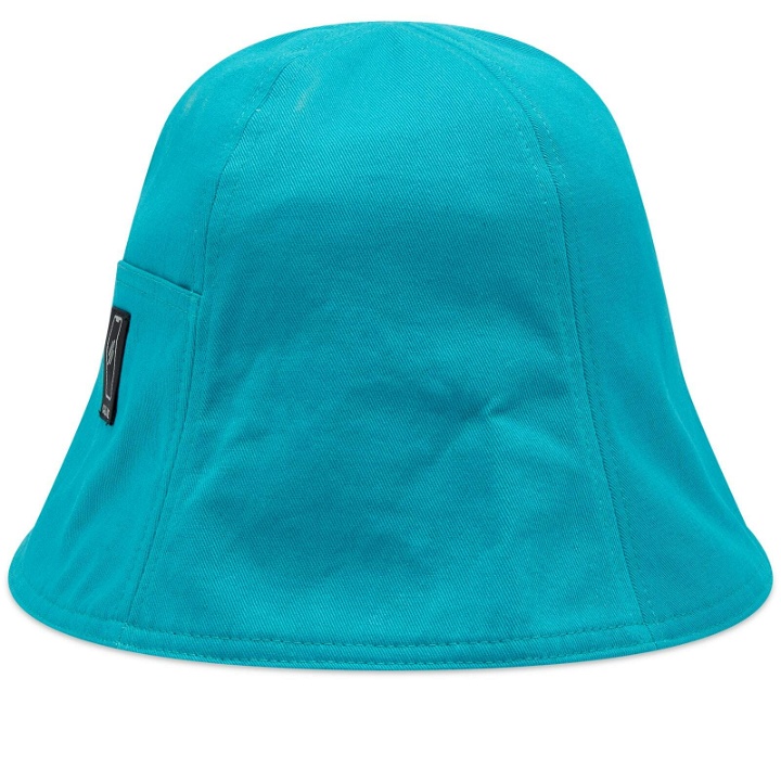 Photo: Acne Studios Men's Bernard Twill Bucket Hat in Turquoise Blue