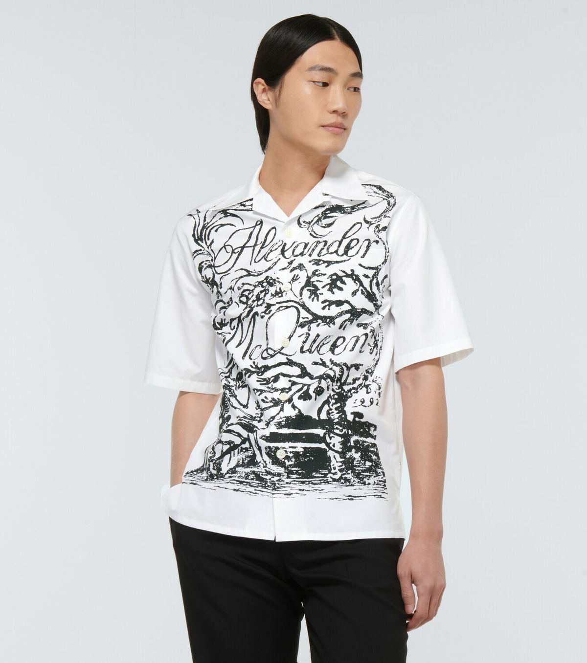 Alexander McQueen Printed cotton shirt Alexander McQueen