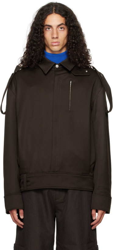 Photo: Omar Afridi Brown Battle Dress Jacket