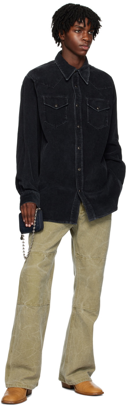 Acne Studios Black Viking Wallet Acne Studios