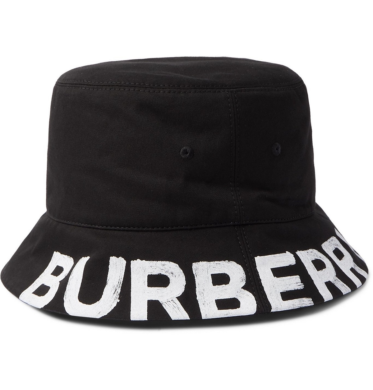 Burberry Reversible Logo Bucket Hat in Black for Men