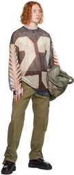 Dries Van Noten Khaki Belted Cargo Pants