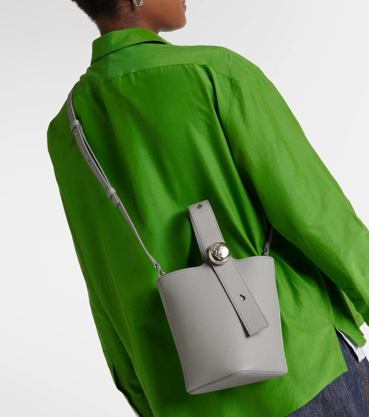 Loewe Pebble Mini leather bucket bag Loewe Loewe Pebble Mini leather bucket bag Loewe