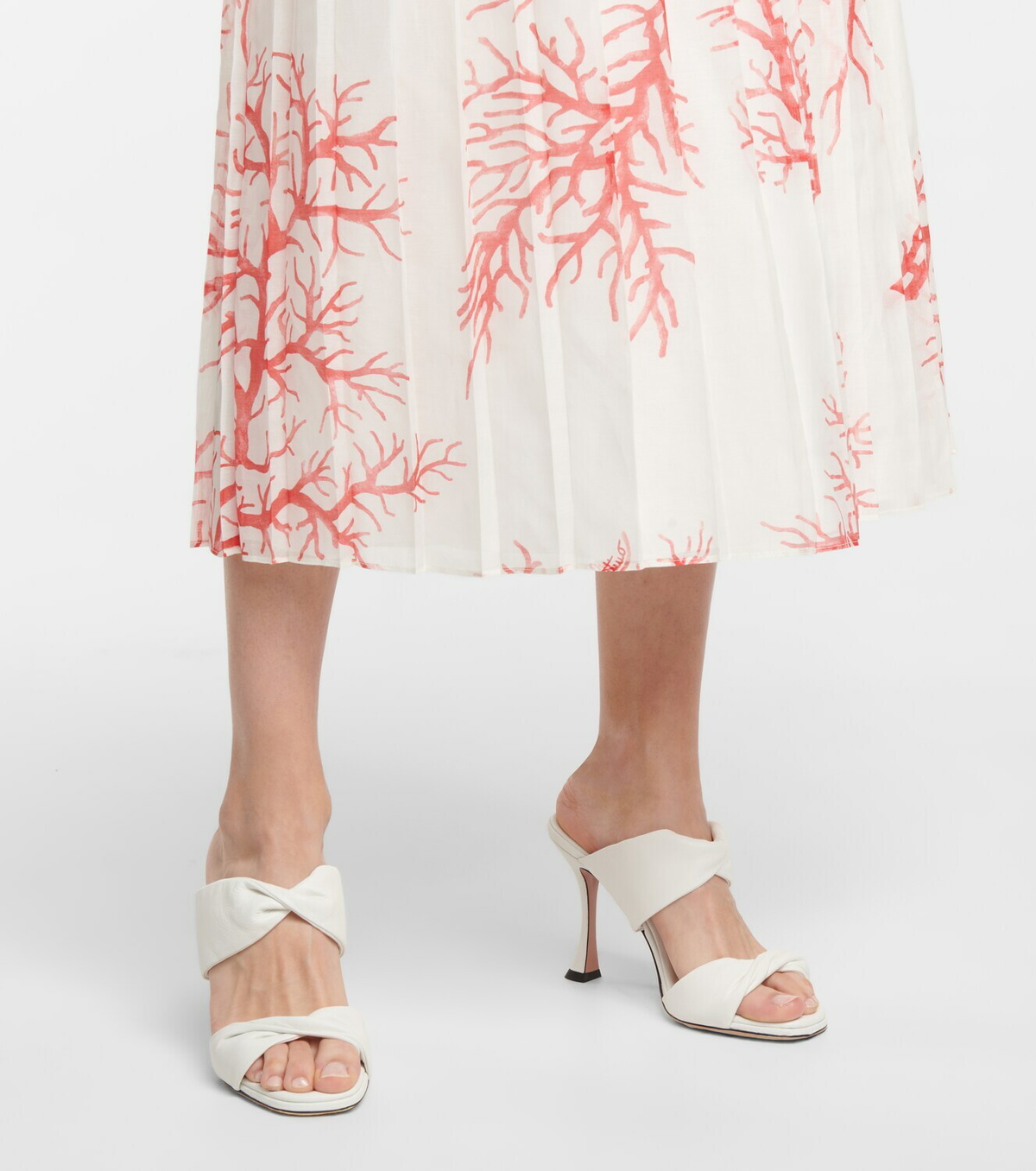 Aquazzura Twist 95 leather sandals