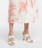 Aquazzura Twist 95 leather sandals