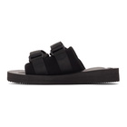 Suicoke Black Suede MOTO-VS Sandals