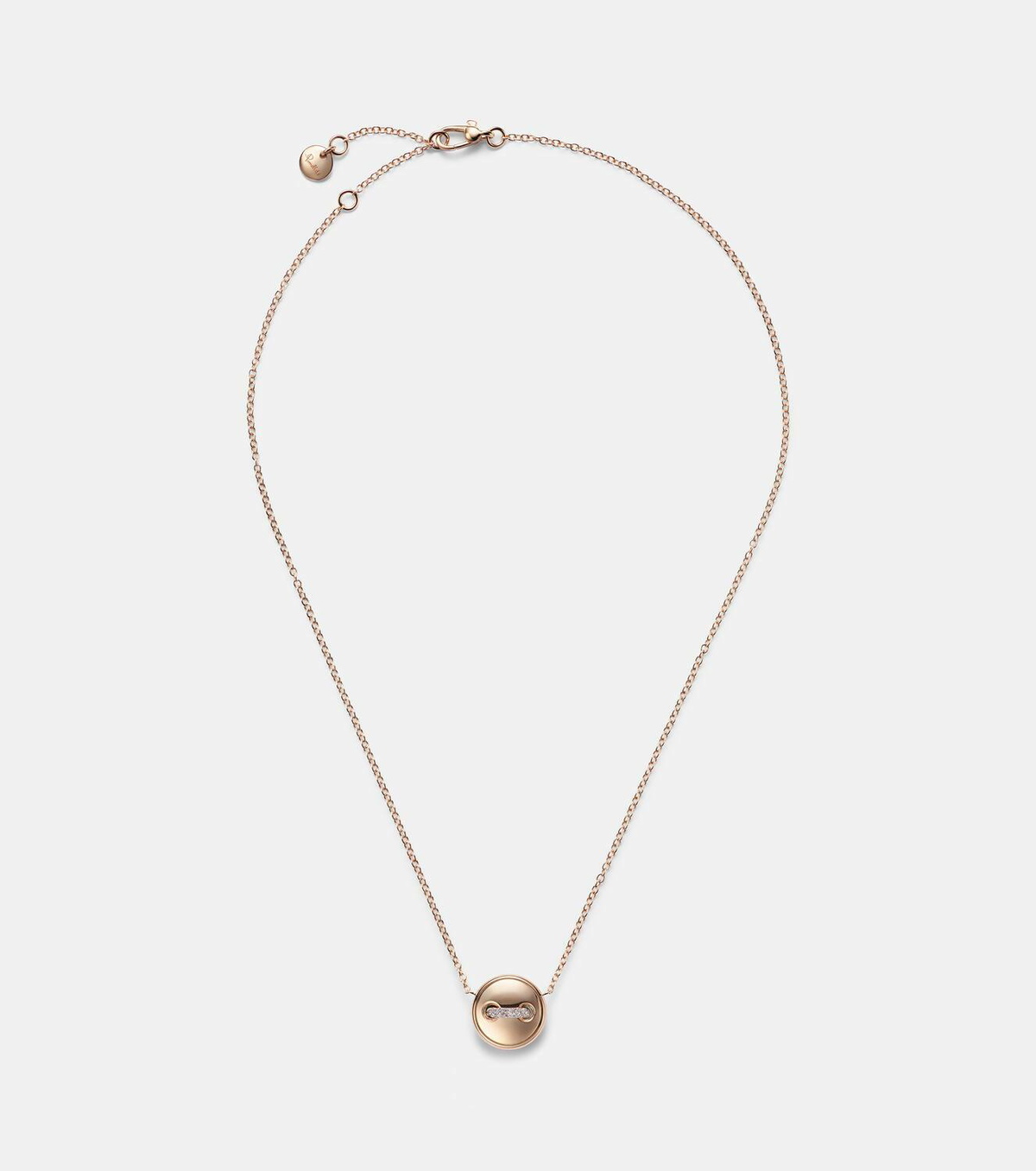 Pomellato Pom Pom Dot 18kt rose gold pendant necklace with turquoise and diamonds