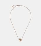 Pomellato Pom Pom Dot 18kt rose gold pendant necklace with turquoise and diamonds