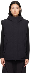 Juun.J Black Hooded Down Vest