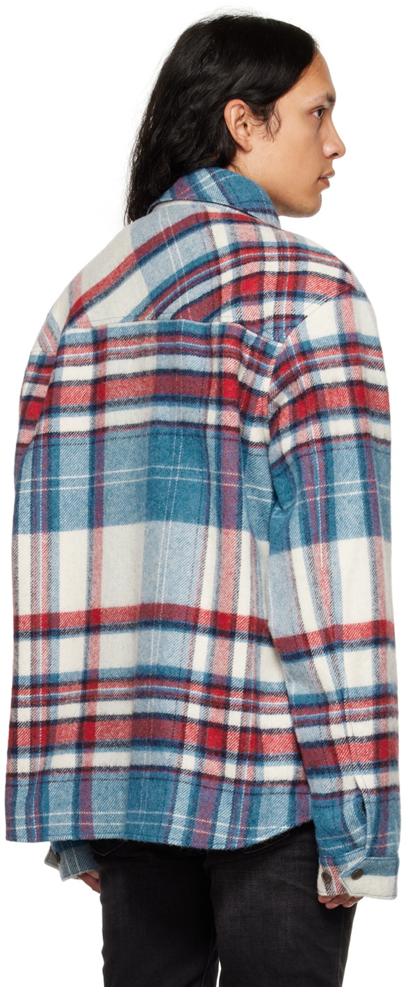 We11done Blue Check Shirt We11done We11done Blue Check Shirt We11done