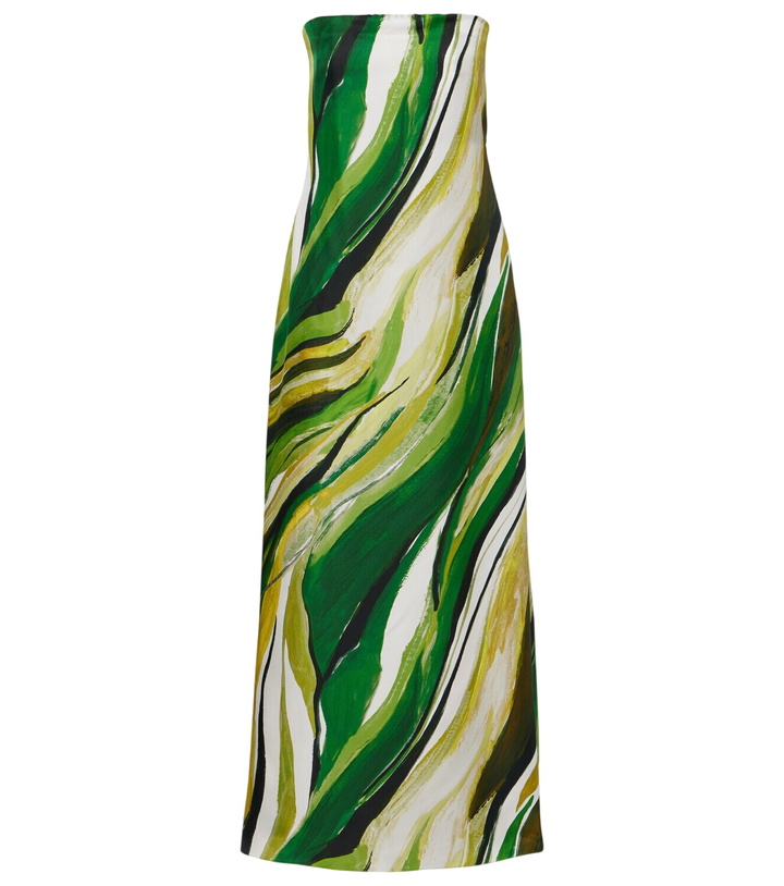 Photo: Christopher Esber Strapless printed silk gown