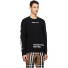 Burberry Black Location Jacquard Sweater