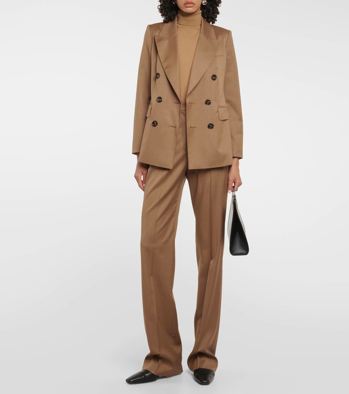 Max Mara Double-breasted wool twill blazer Max Mara