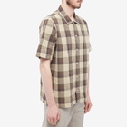 Folk Men's Maxi Check Gabe Shirt in Tan Check