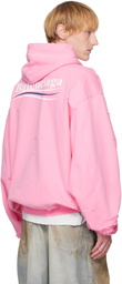 Balenciaga Pink Political Campaign Layered Hoodie