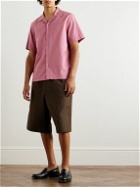 Club Monaco - Convertible-Collar Cotton Shirt - Pink