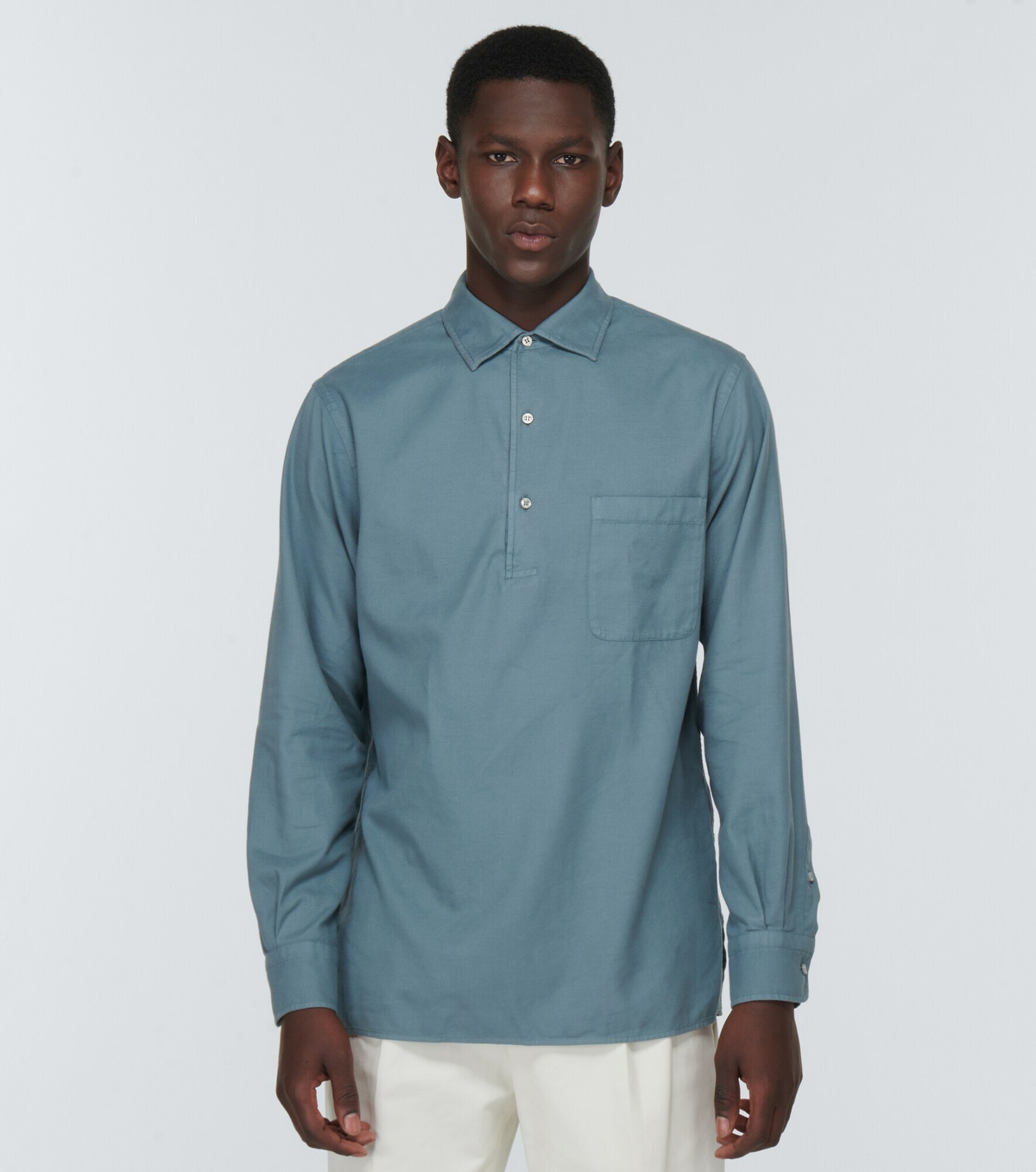 Loro Piana - André denim polo shirt Loro Piana