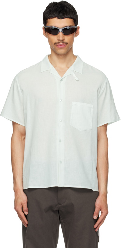 Photo: POST ARCHIVE FACTION (PAF) Blue Vacation Archive Shirt
