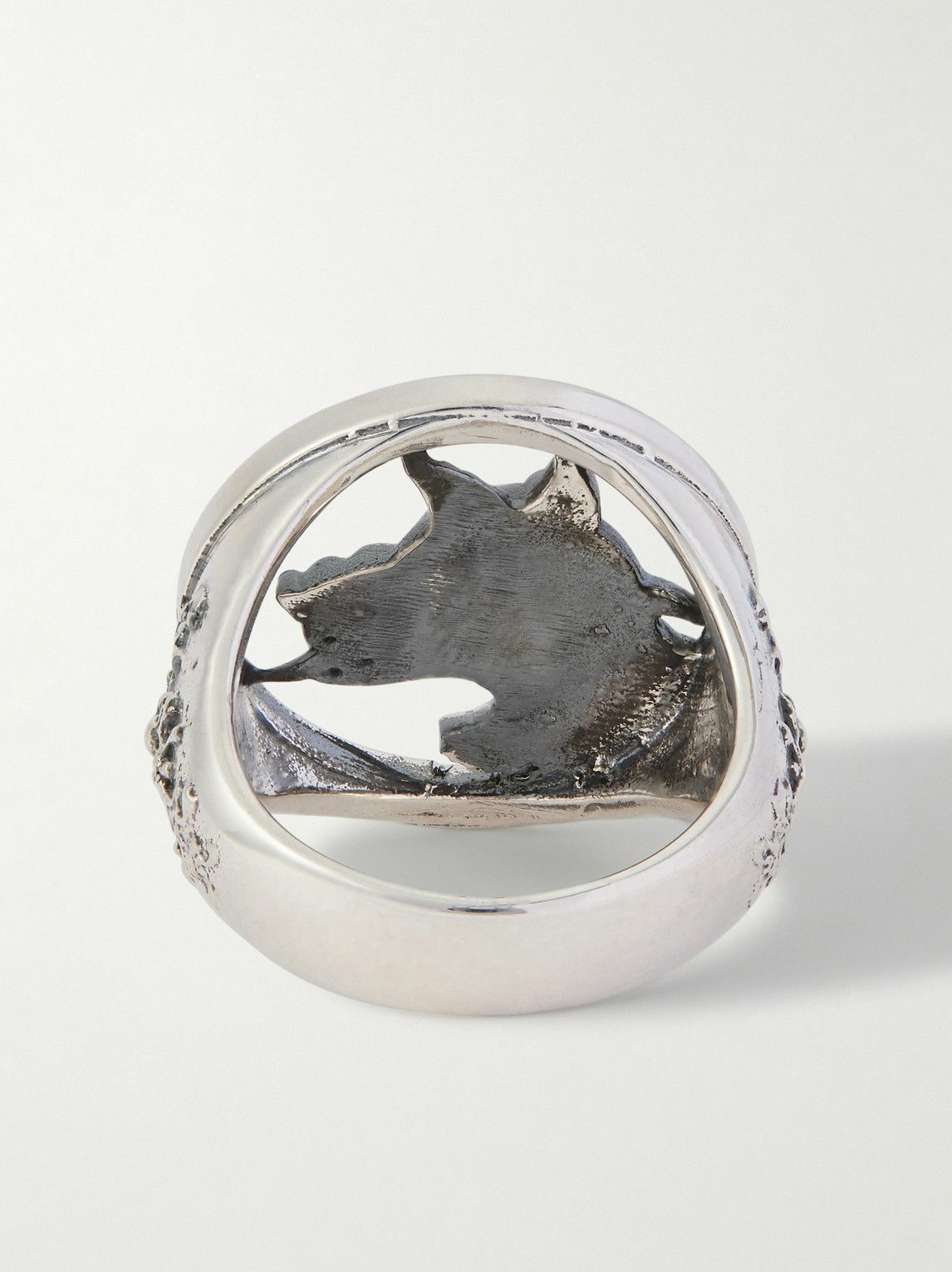 Enfants Riches Déprimés - Dog in Restraint Sterling Silver Ring - Silver