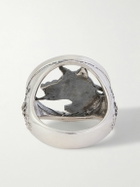 Enfants Riches Déprimés - Dog in Restraint Sterling Silver Ring - Silver