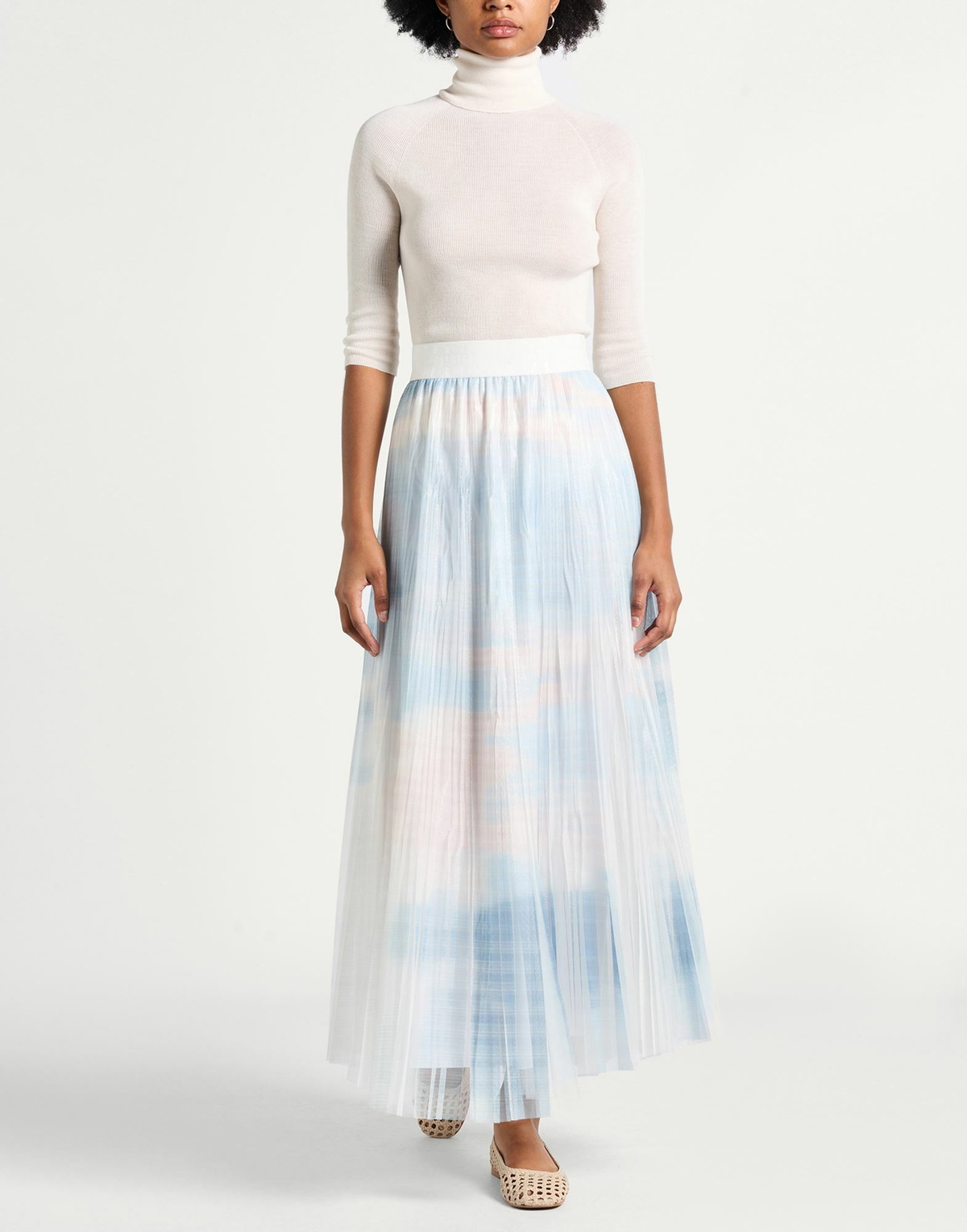 Peserico Womens Maxi skirt Sky in Blue