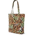 Wacko Maria - Leopard-Print Brushed-Cotton Tote Bag - Brown