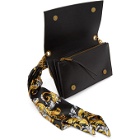 Versace Jeans Couture Black Faux-Leather Scarf Wallet Bag