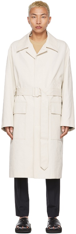 Photo: Solid Homme Beige Belted Trench Coat