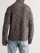 Mr P. - Mouline Knitted Mock-Neck Sweater - Neutrals