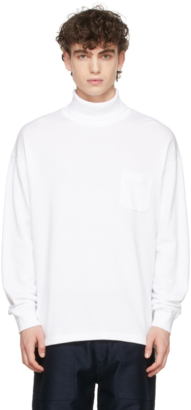 Photo: Nanamica White Long Sleeve Turtleneck