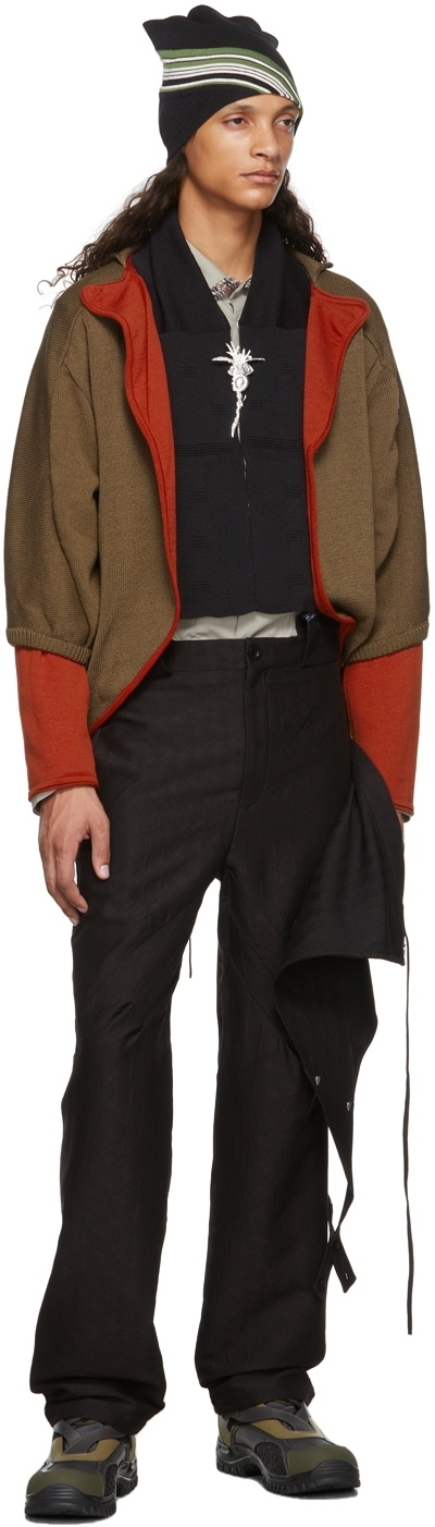 Kiko Kostadinov Brown Dorset Apron Trousers Kiko Kostadinov