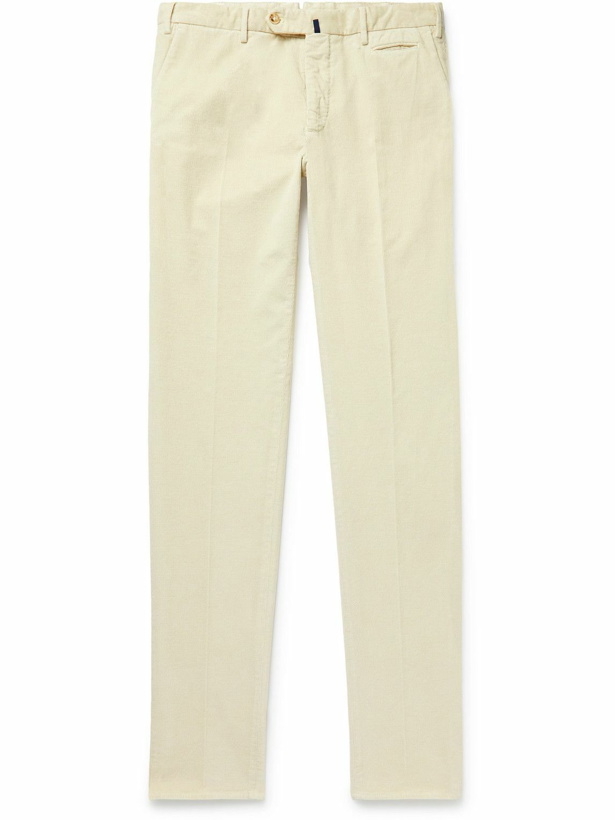 Photo: Incotex - Venezia 1951 Straight-Leg Cotton-Blend Corduroy Trousers - Neutrals