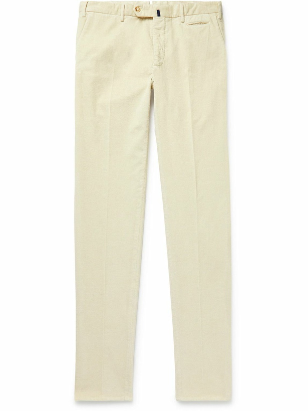 Photo: Incotex - Venezia 1951 Straight-Leg Cotton-Blend Corduroy Trousers - Neutrals