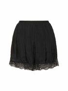 GANNI Habotai Viscose Elasticated Shorts