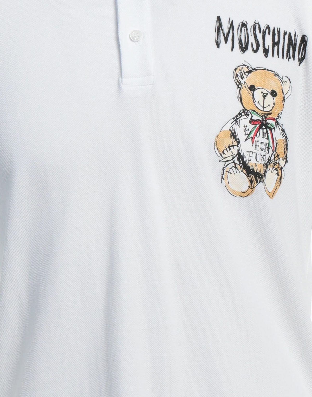 Moschino Mens Polo shirt in White