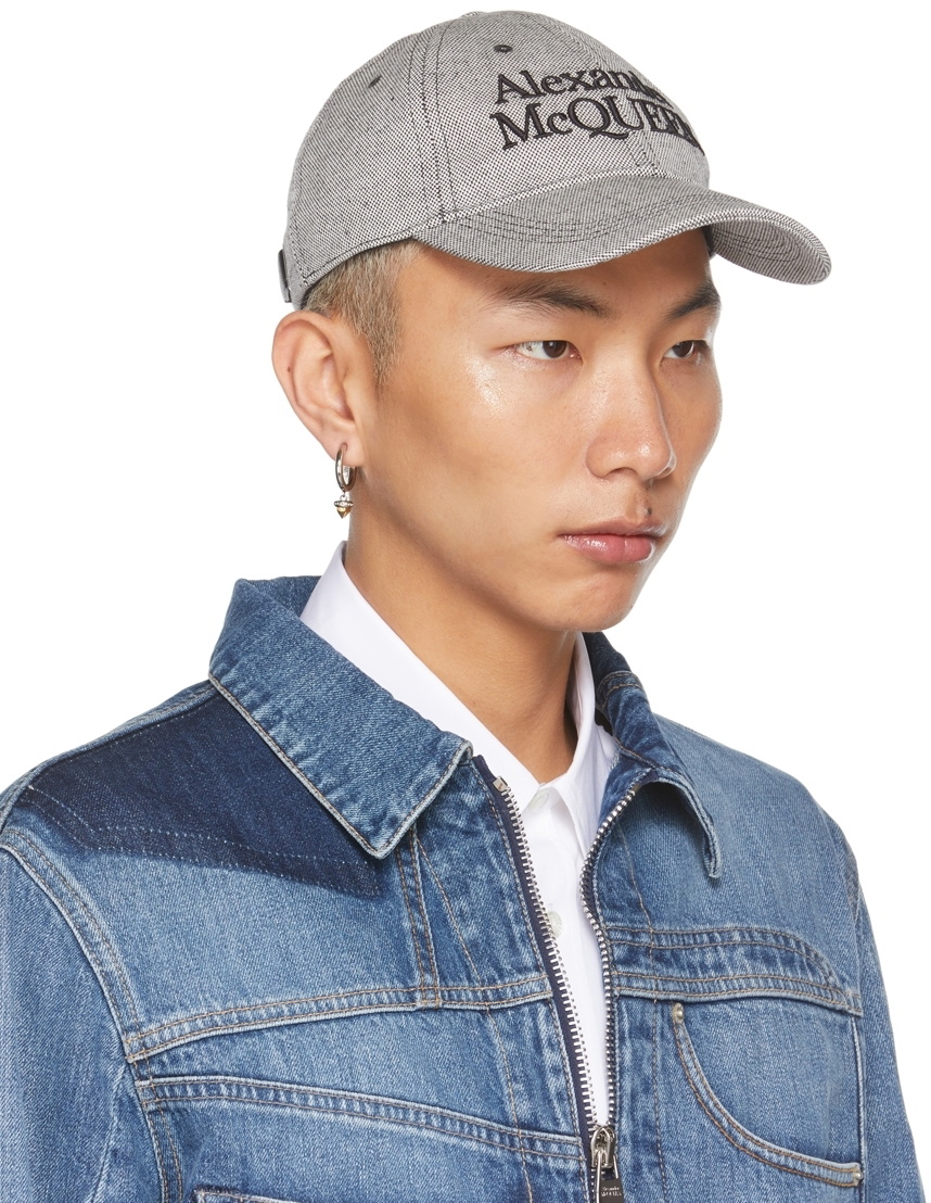 Mcm Men's Logo-embossed Collection Baseball Cap In Gray