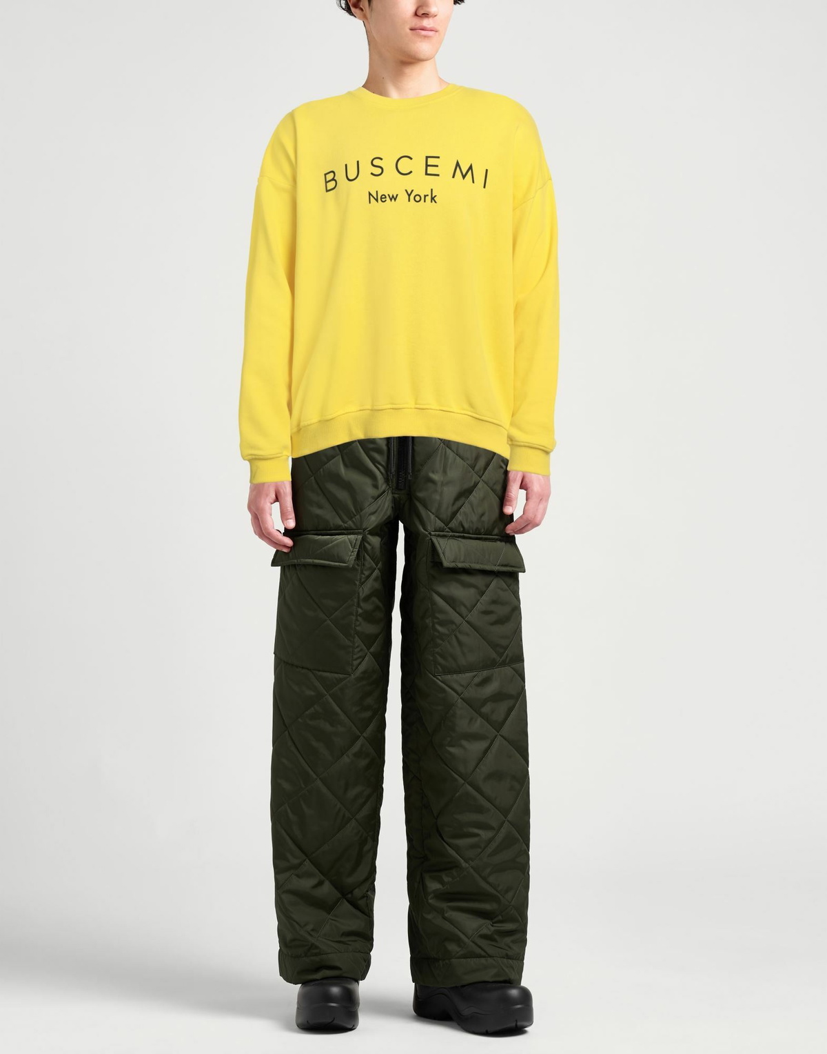 Buscemi Mens Sweatshirt in Yellow