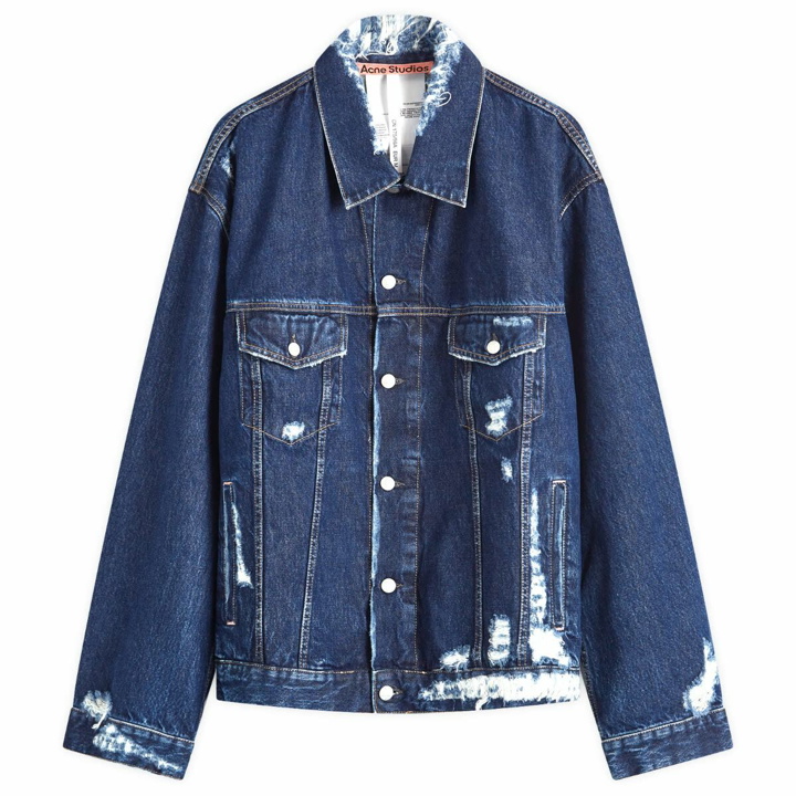 Photo: Acne Studios Men's Robert Distressed Denim Jacket in Mowgli