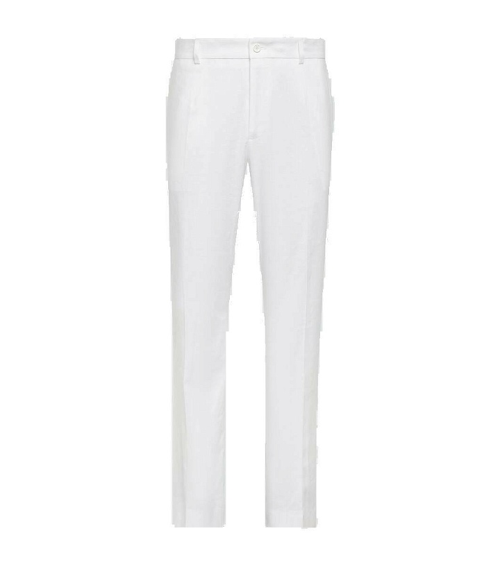 Photo: Dolce&Gabbana Linen-blend straight pants