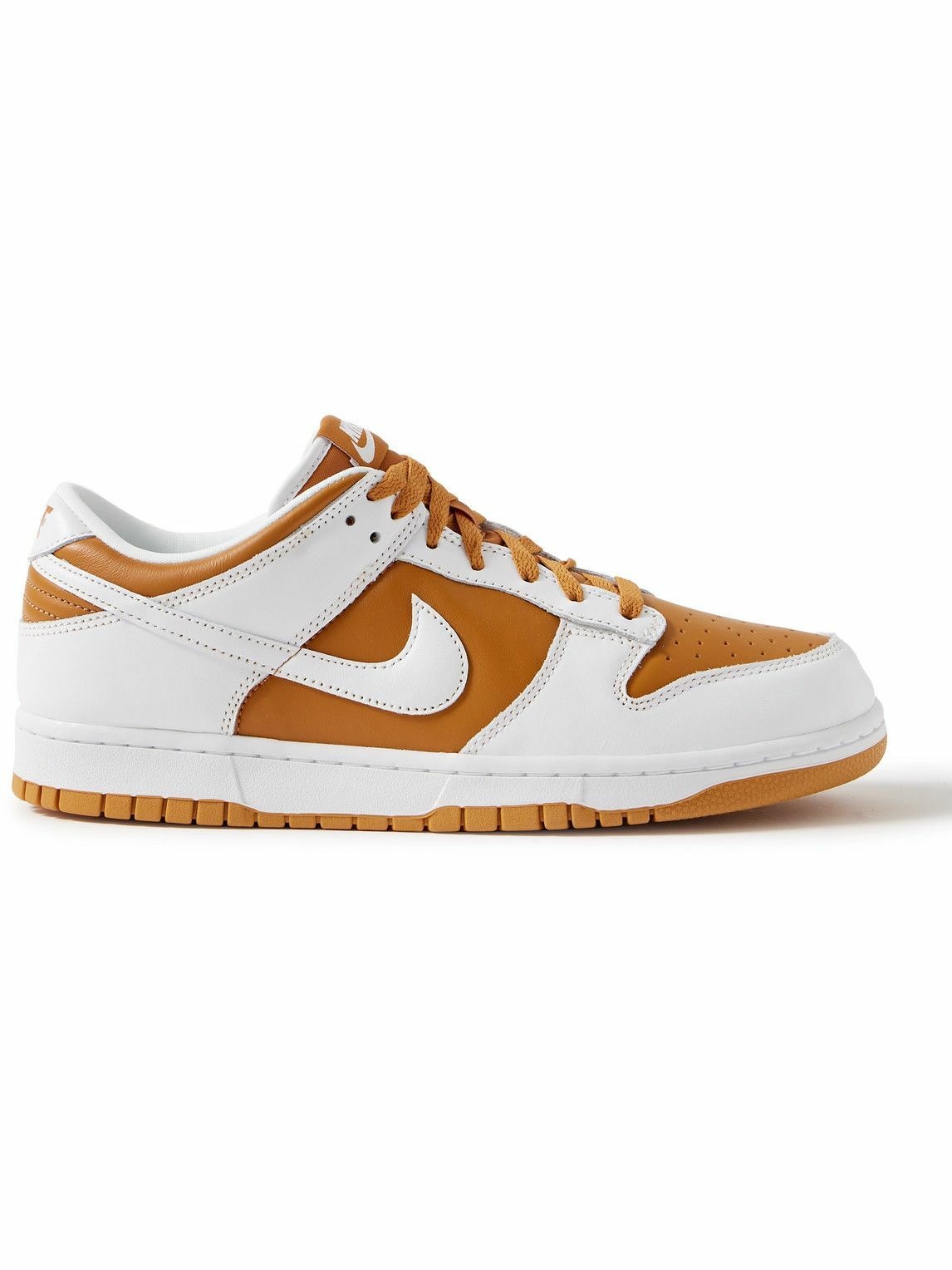 Nike - Dunk Low QS Leather Sneakers - White Nike
