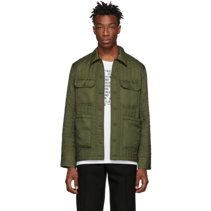 Photo: Helmut Lang Green Quilted Workwear Jacket