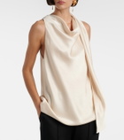Vince Scarf-detail satin top
