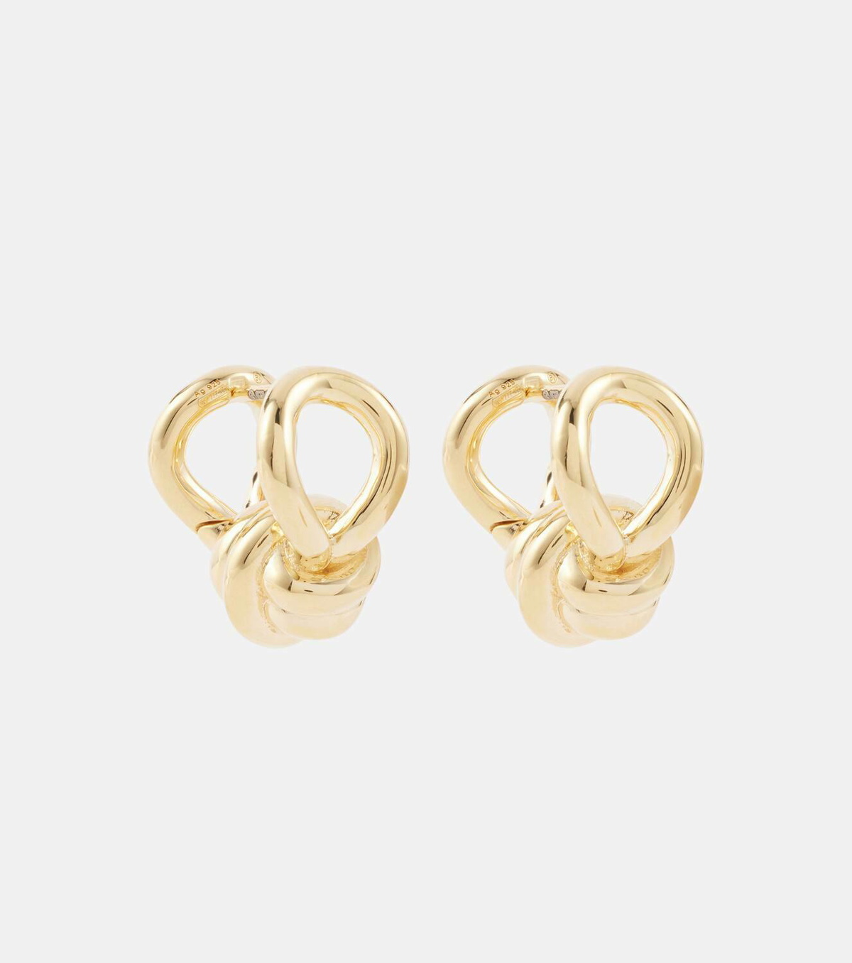 Bottega Veneta Gold-plated sterling silver hoop earrings