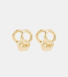 Bottega Veneta Gold-plated sterling silver hoop earrings