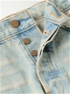 Fear of God - Straight-Leg Distressed Logo-Appliquéd Jeans - Blue