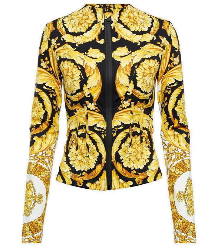 Photo: Versace Barocco jersey track jacket